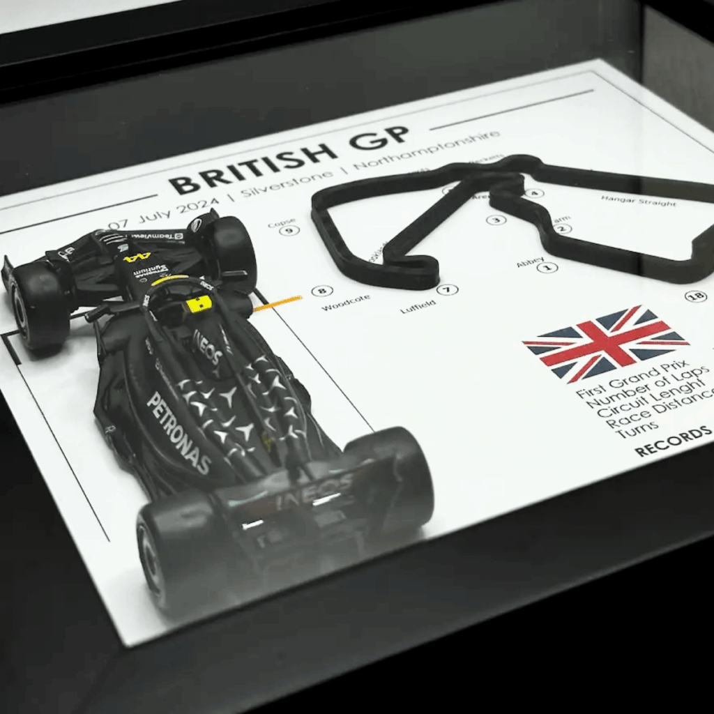 3D F1-Inspired Shadowbox - Lewis Hamilton - British Grand Prix 2024